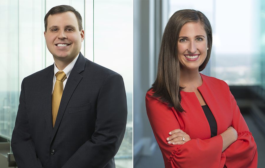 Nicholas Hornung, left, and Stephanie Pruitt Koehler