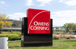 Owens Corning's headquarters in Toledo, Ohio. The building materials company is expanding its Arkansas footprint with a new facility in Russellville.