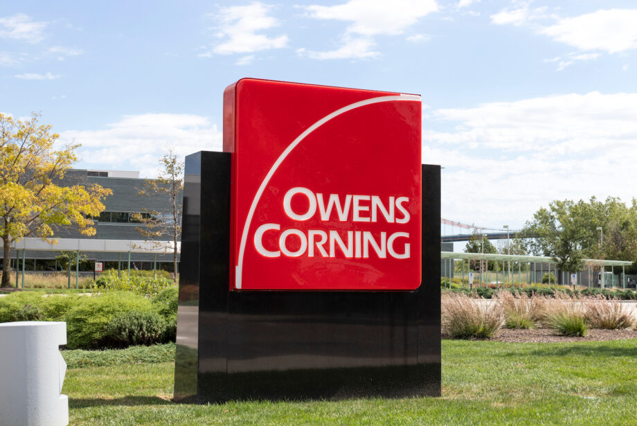 Owens Corning's headquarters in Toledo, Ohio. The building materials company is expanding its Arkansas footprint with a new facility in Russellville.