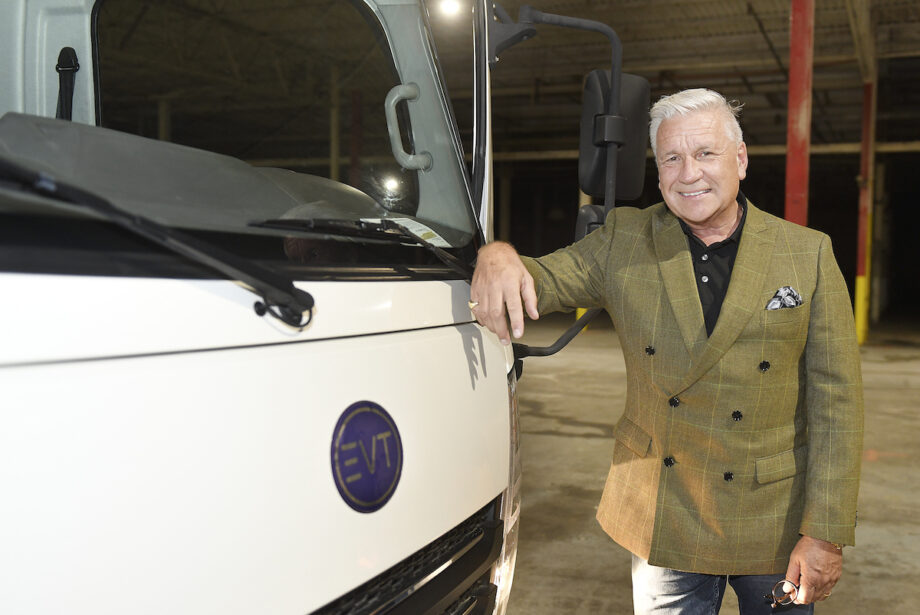 Phillip Oldridge, CEO and chairman of Envirotech Vehicles Inc., at the company's electric vehicle plant in&nbsp;Osceola in 2022.