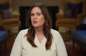 Arkansas Gov. Sarah Huckabee Sanders delivers the Republican response to President Joe Biden's State of the Union address on Feb. 7, 2023