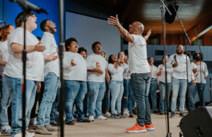 The University of Arkansas&rsquo; Inspirational Chorale, led by Jeffrey Murdock, director of the Arkansas Center for Black Music.