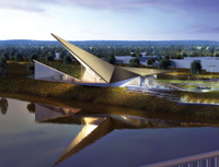 The U.S. Marshals Museum is still several years away , but once completed, the $50 million, 50,000-SF facility will likely be an anchor for further development along the riverfront in Fort Smith.