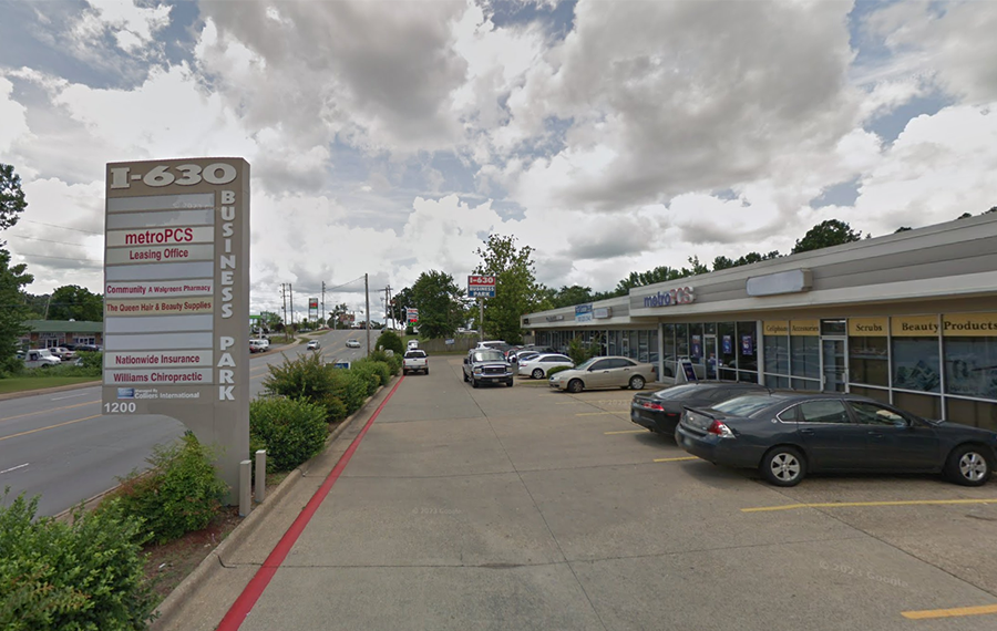 A Google Street View image of the I-630 Business Park at 1200 John Barrow Rd. in Little Rock