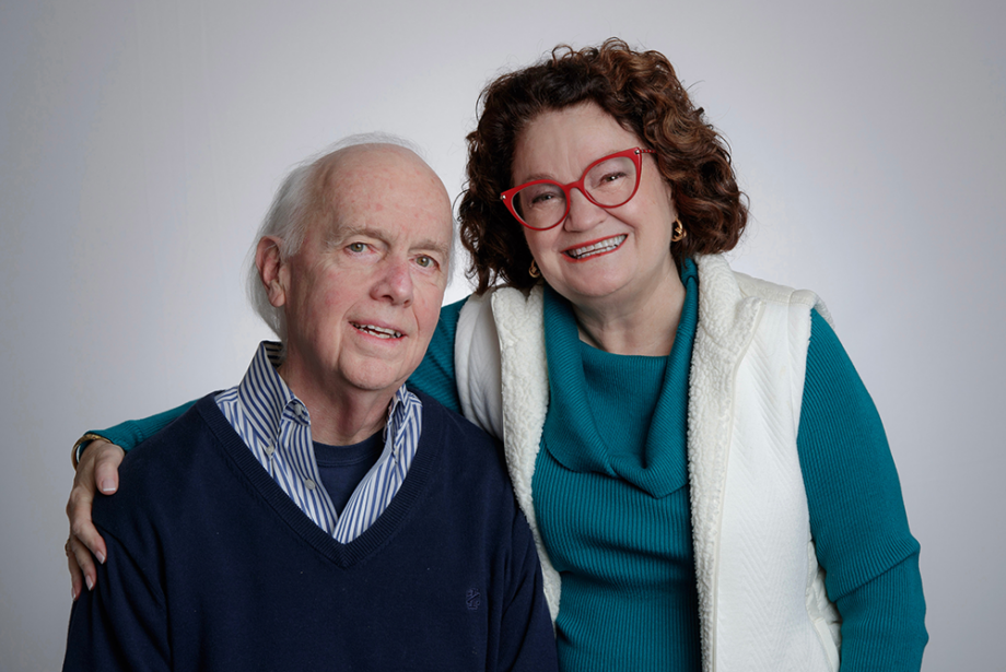 Nancy Hamlin, right, and her husband John Altoff
