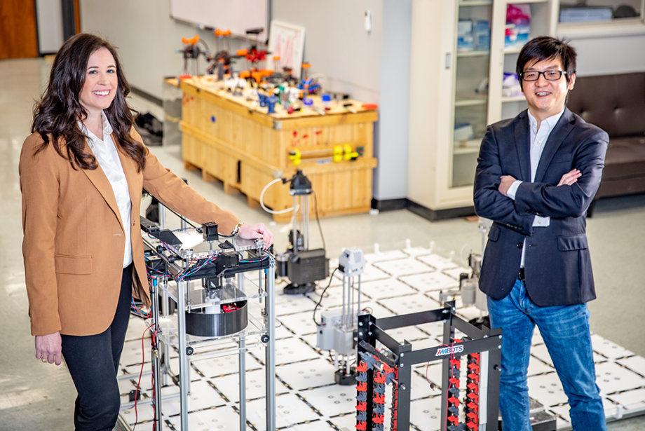 Michelle Barry, left, and Wenchao Zhou