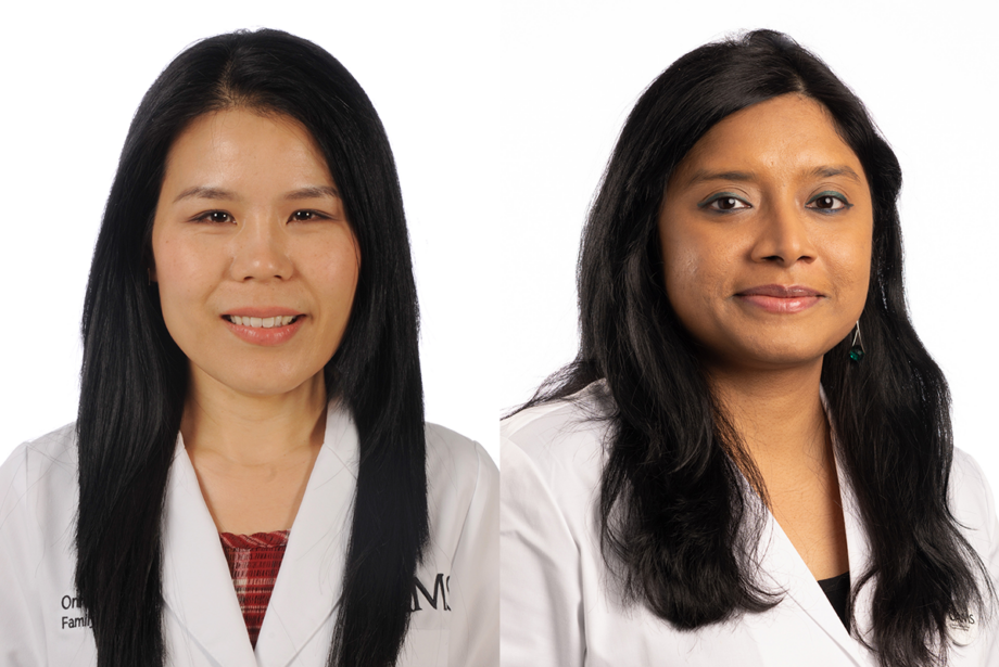 (From left) Dr. Onna Lau and Dr. Nandy Shami