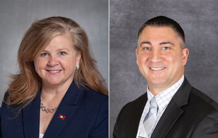 Rep. Rebecca Burkes, R-Lowell, and Sen. Clint Penzo, R-Springdale, the sponsors of House Bill 1410.