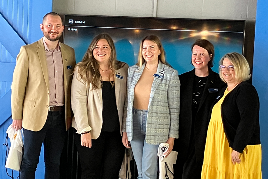 From left: Caleb Yarbrough, Lea Whitlock, Mary DeLoney-Logan, Sandra McGrew and Kerri Nettles.