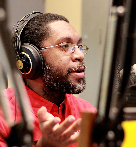 Brandon Tabor, news director of KASU-FM at Arkansas State University