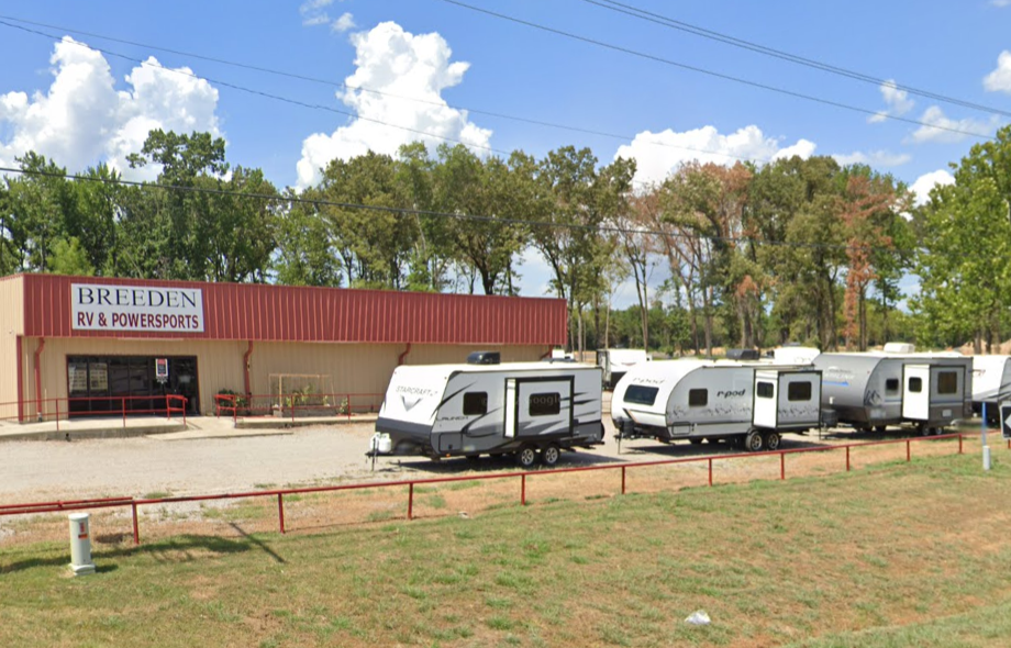 A Google Street View image of Breeden RV Center in Van Buren