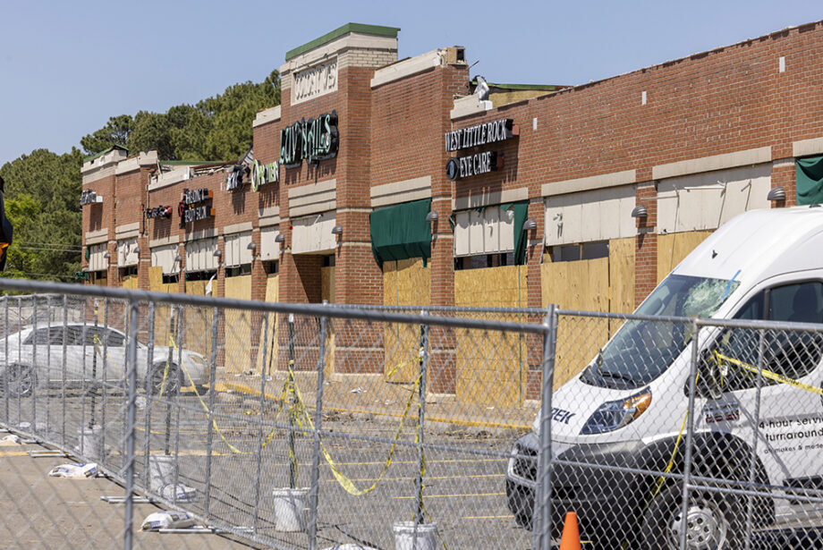 Every business in the Colony West Shopping Center was heavily damaged during the March 31st tornado.