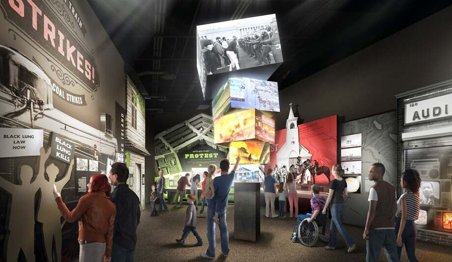 Renderings of the U.S. Marshals Museum in Fort Smith, which is set to open July 1, 2023 after more than 16 years in development.