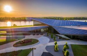 Renderings of the U.S. Marshals Museum in Fort Smith, which is set to open July 1, 2023 after more than 16 years in development.