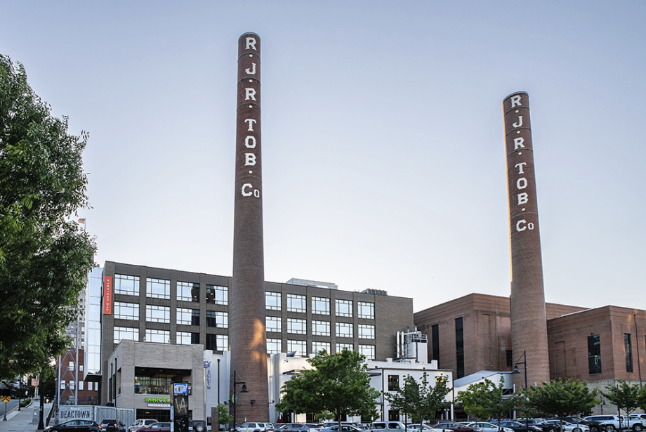 Encore Bank’s 4,547-SF office in the Bailey South redevelopment in downtown Winston-Salem, North Carolina, is its newest full-service branch.