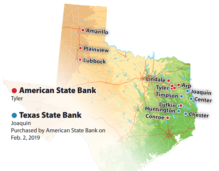 Branches in Amarillo, Plainview and Lubbock opened after an exodus of more than 70 Happy State Bank staffers last year. The Amarillo branch is now closed, and the Plainview and Lubbock locations are now loan production offices.