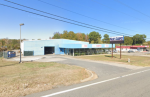 The former Ron Pack Carpet Center site in Little Rock