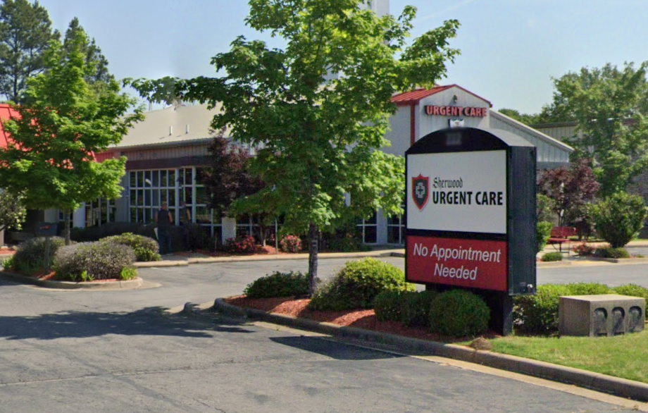 A Google Street View image of a Sherwood Urgent Care at 222 Dave Ward Drive in Conway