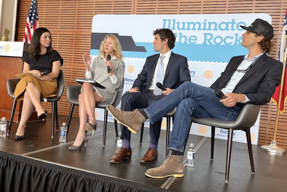 Members of the Natural State Advisory Council, from left to right:&nbsp;Suzanne Grobmyer, chief of staff of the Arkansas Department of Parks, Heritage & Tourism;&nbsp;Mindy West, chief financial officer at Murphy USA Inc. of El Dorado; council Chairman Bryan Sanders; and Tom Walton, co-founder of the Runway Group of Bentonville.