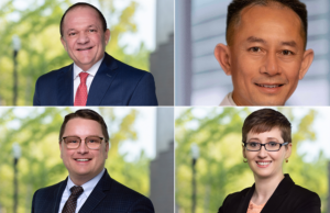 Clockwise from top left: Dr. Ken Hopper,&nbsp;Dr. Quac-Ahn Thai,&nbsp;Dr. Angela Pierce and&nbsp;Dan Kallenberger