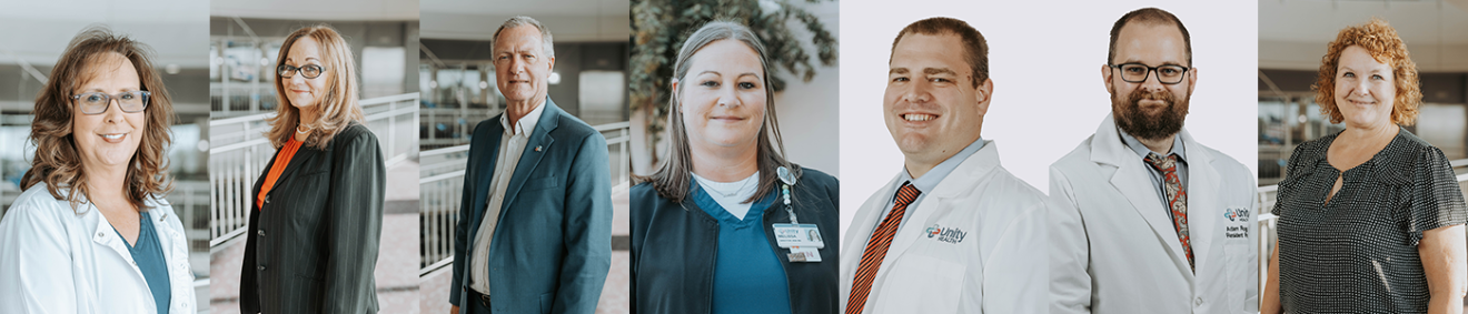 (From left) Cyanne Hamill, Debbie Hare, Tim Louks, Melissa Morris, Dr. James Kee, Dr. Adam Rogg and Karen Labonte 