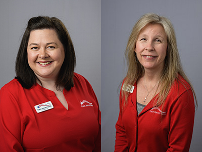 (From left) Sarah Allen and Tanya Kennon