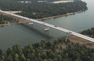 A rendering of the planned bridge over the Arkansas River that will be built as part of the I-49 expansion project.