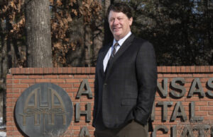 Bo Ryall, CEO of the Arkansas Hospital Association, says hospitals continue to struggle in the aftermath of the pandemic. [Steve Lewis]