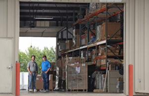 Adam Hope, vice president of controls operation at Powers of Arkansas, and his dad, Alan Hope, the company’s owner and CEO. [Steve lewis]
