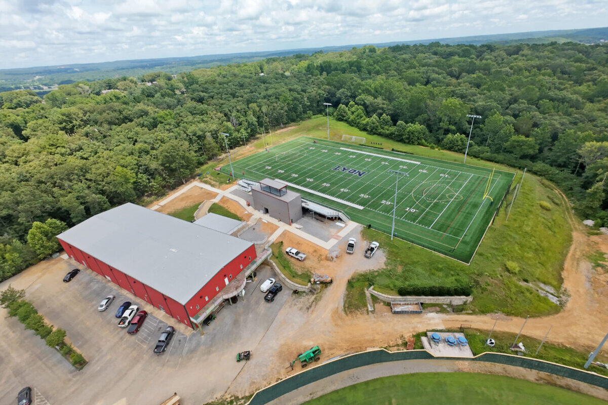 Batesville manufacturer Bad Boy Mowers made its largest donation ever to Lyon College when it secured the naming rights for the school’s football stadium, which will open Sept. 13. [PHOTO provided]