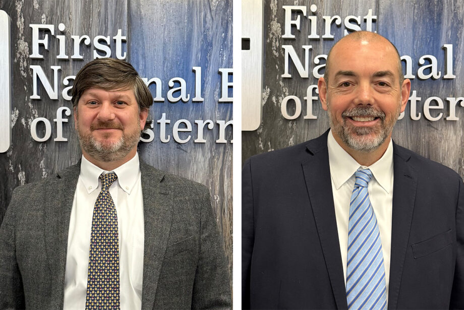 Two headshots of men in suits and a tie